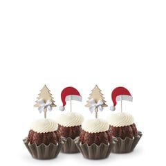 Chocolate Chocolate Chip Christmas Trees and Hats Bundtinis®
