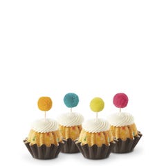 Confetti with Confetti Pom Poms Bundtinis®