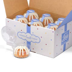 12 individually packaged Gluten-Free Lemon Rapberry Bundtlets