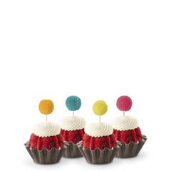 Red Velvet Confetti Pom Poms Bundtinis®