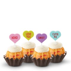 Limited Time Flavor! Lemon Raspberry Conversation Hearts Bundtinis